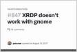 XRDP doesnt work with gnome Issue 847